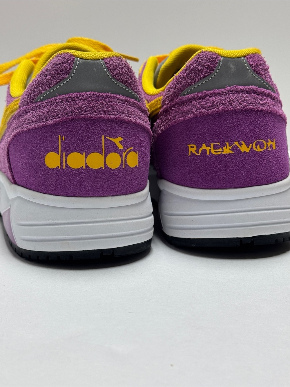 Diadora Purple & Yellow Suede Raekwon Collab Sneakers